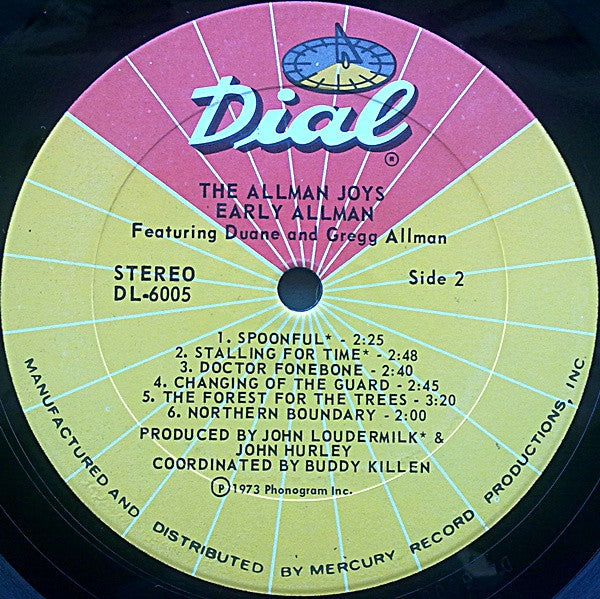 The Allman Joys - Early Allman Featuring Duane And Gregg Allman(LP,...