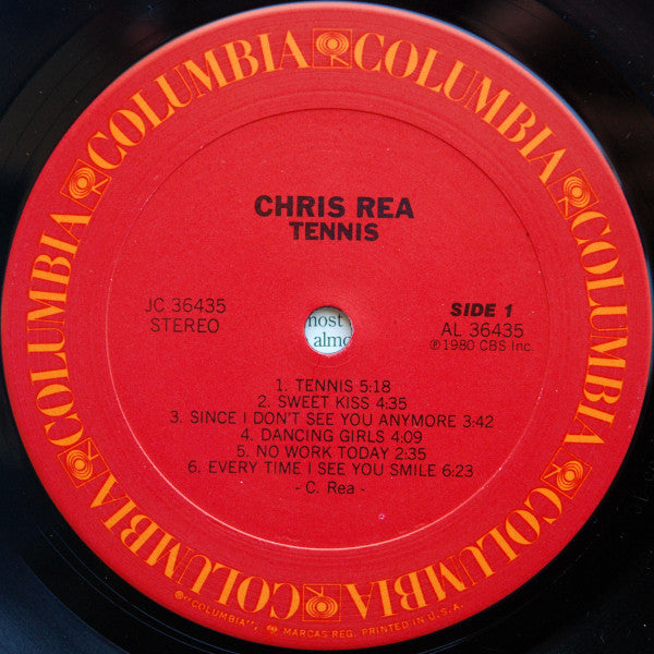 Chris Rea - Tennis (LP, Album, San)