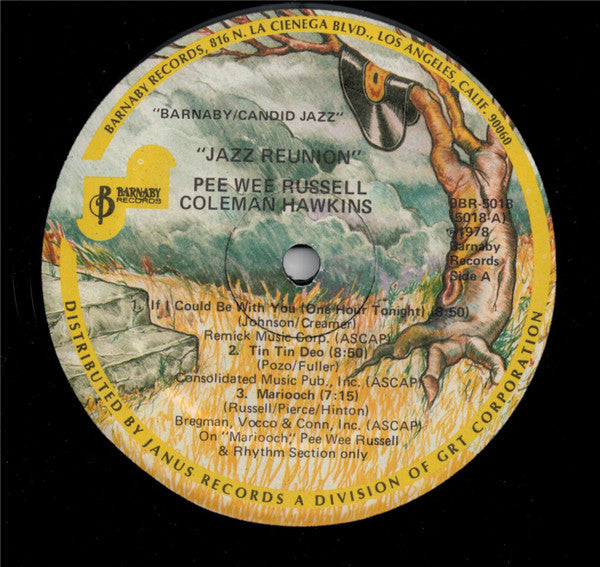 Pee Wee Russell And Coleman Hawkins - Jazz Reunion (LP, Album, RE)