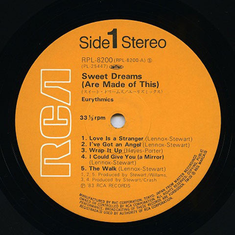 Eurythmics - Sweet Dreams (Are Made Of This) (LP, Album)