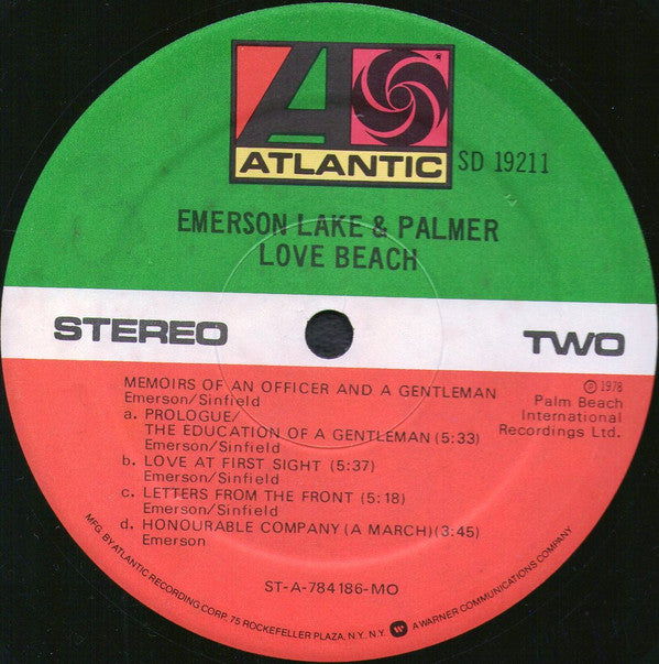 Emerson, Lake & Palmer - Love Beach (LP, Album, MO )