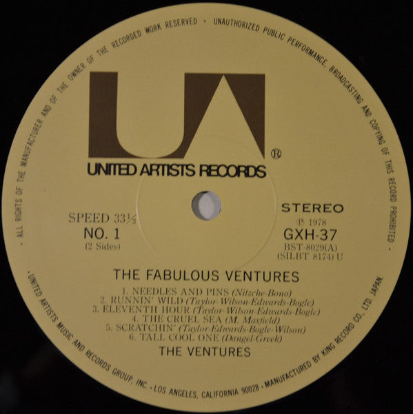 The Ventures - The Fabulous Ventures (LP, Album, RE)