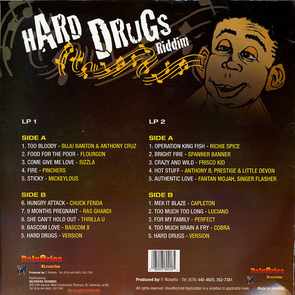 Various - Hard Drugs Riddim (2xLP, Comp)