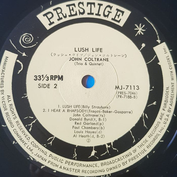 John Coltrane - Lush Life (LP, Album, Mono, RE)