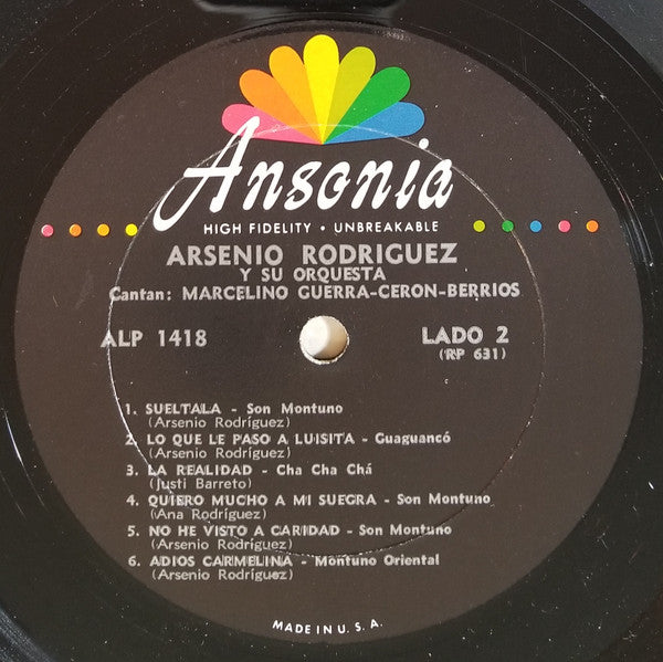 Arsenio Rodriguez Y Su Conjunto - Vol. 2 (LP, Album, Mono)