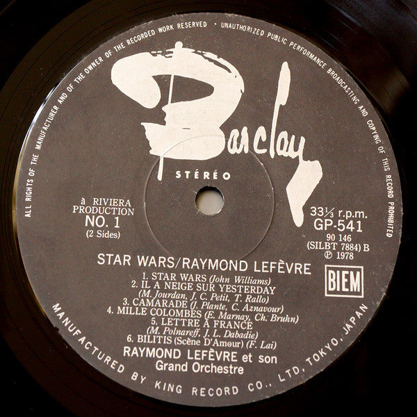 Raymond Lefèvre Et Son Grand Orchestre - Star Wars (LP, Album)