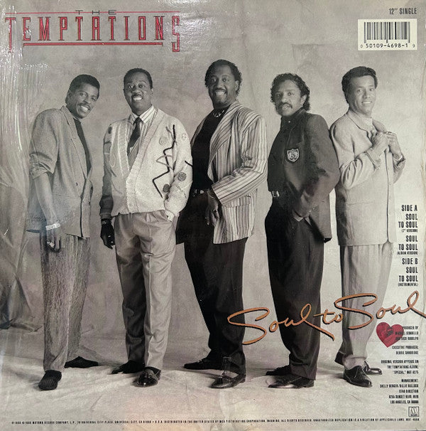 The Temptations - Soul To Soul (12"", Single)