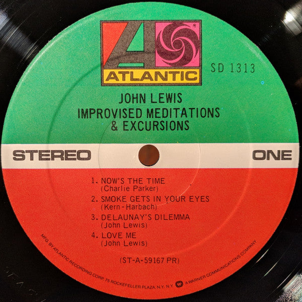John Lewis (2) - Improvised Meditations & Excursions (LP, Album, RP)