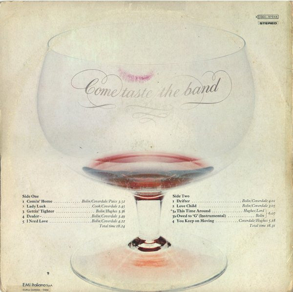 Deep Purple - Come Taste The Band (LP, Album, Gat)