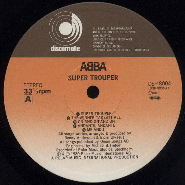 ABBA - Super Trouper = スーパー・トゥルーパー (LP, Album)