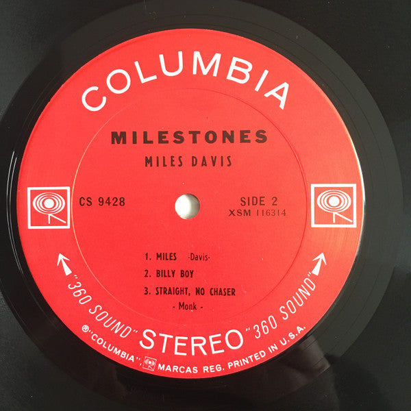 Miles Davis - Milestones (LP, Album, RE)