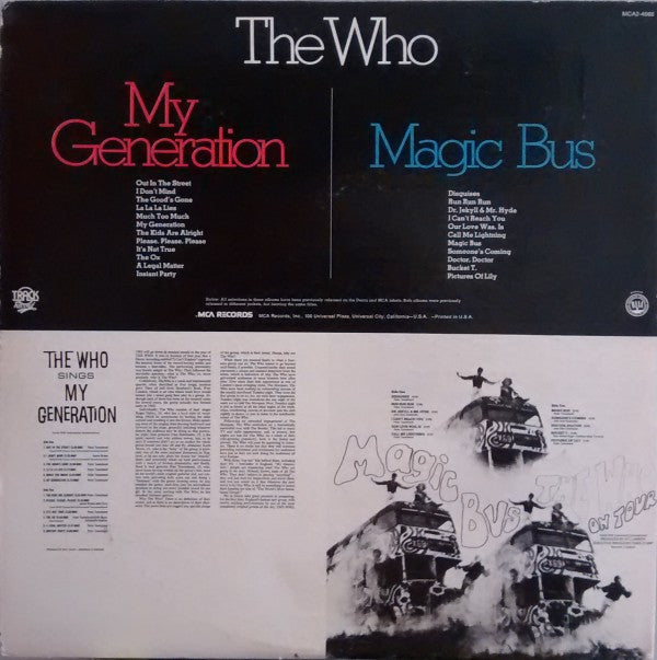 The Who - Magic Bus / The Who Sings My Generation(LP, Album, RE + L...