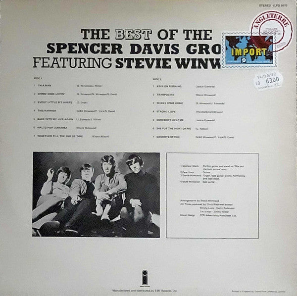 The Spencer Davis Group - The Best Of The Spencer Davis Group Featu...