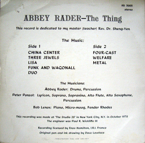 Abbey Rader - The Thing (LP)