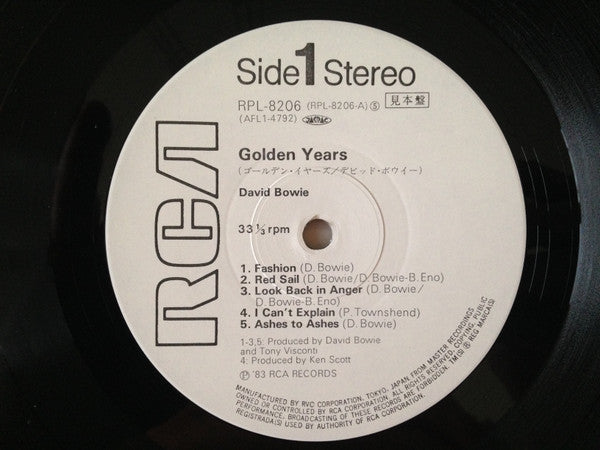 David Bowie - Golden Years (LP, Comp, Promo)