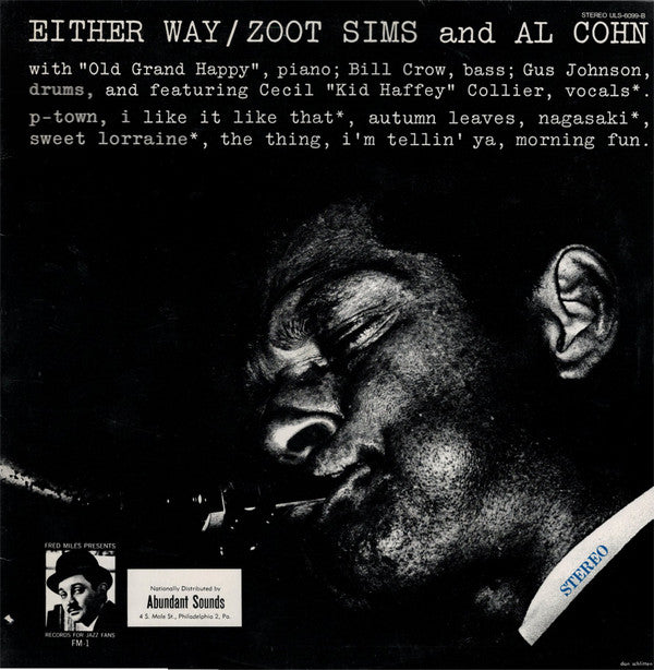 Zoot Sims And Al Cohn - Either Way (LP, Album, RE)