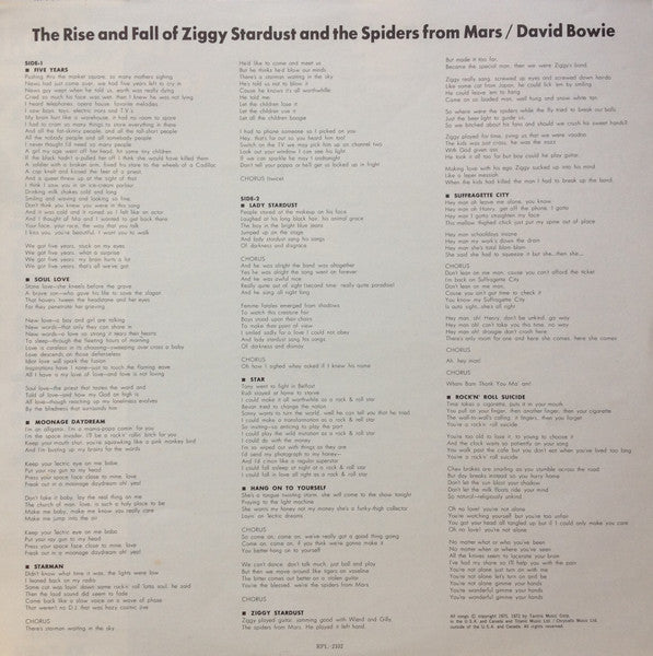 David Bowie - The Rise And Fall Of Ziggy Stardust And The Spiders F...