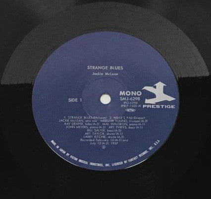 Jackie McLean - Strange Blues (LP, Album, Mono)