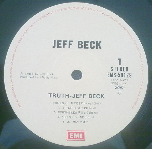 Jeff Beck - Truth (LP, Album, RE)