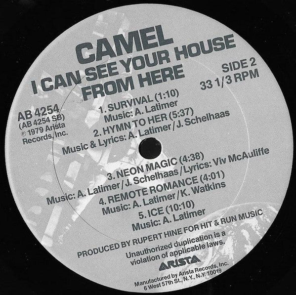 Camel - I Can See Your House From Here (LP, Album, San)