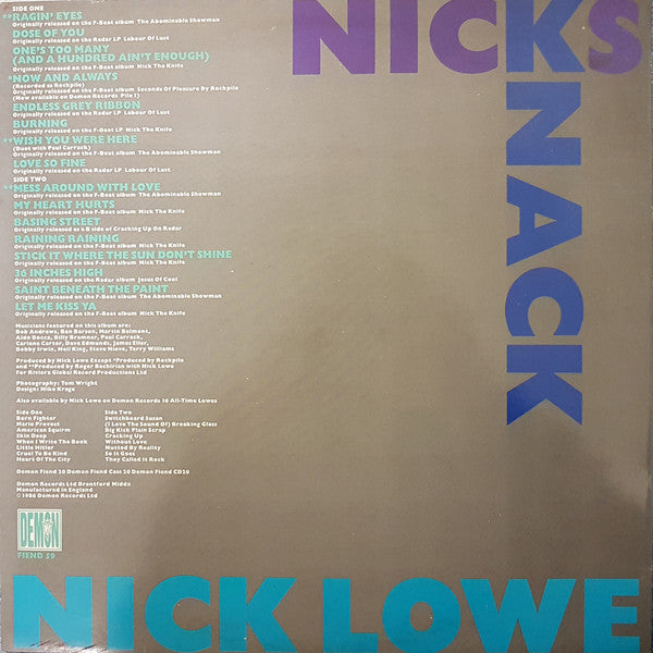 Nick Lowe - Nicks Knack (LP, Comp, Blu)