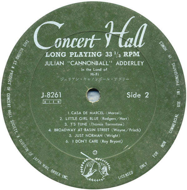 Julian ""Cannonball"" Adderley* - In The Land Of Hi-Fi (LP, Album)
