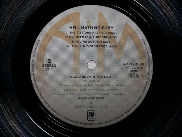 Rock Goddess - Hell Hath No Fury (LP, Album, Promo)