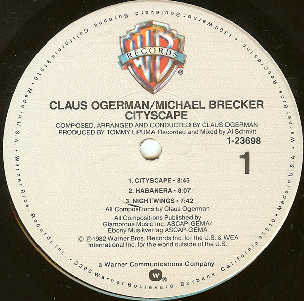 Claus Ogerman / Michael Brecker - Cityscape (LP, Album)