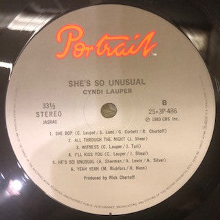 シンディ・ローパー* - She's So Unusual = N.Y.ダンステリア (LP, Album)