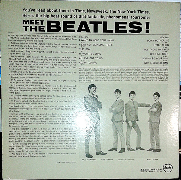 The Beatles - Meet The Beatles! (LP, Album, Gat)