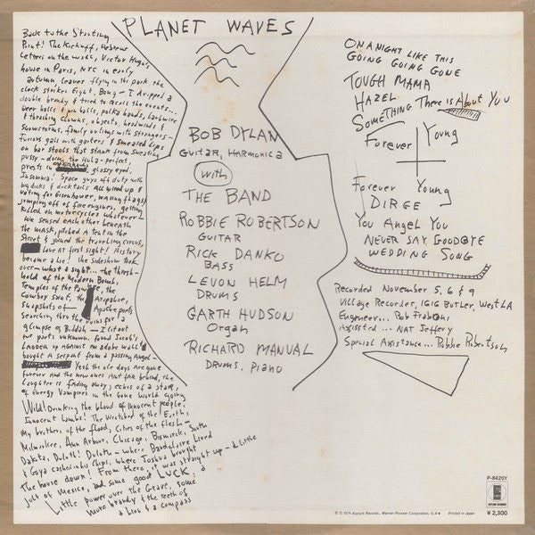 Bob Dylan - Planet Waves (LP, Album)