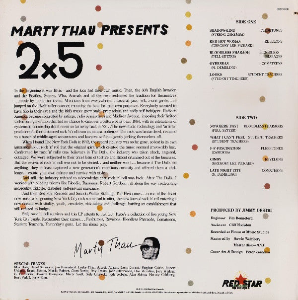 Various - Marty Thau Presents 2x5 (LP, Album, Comp)