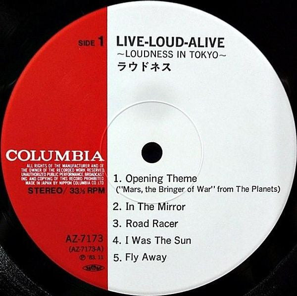 Loudness (5) - Live-Loud-Alive (Loudness In Tokyo) (2xLP, Album, Gat)