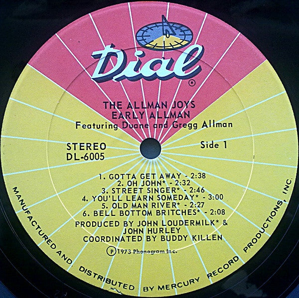 The Allman Joys - Early Allman Featuring Duane And Gregg Allman(LP,...