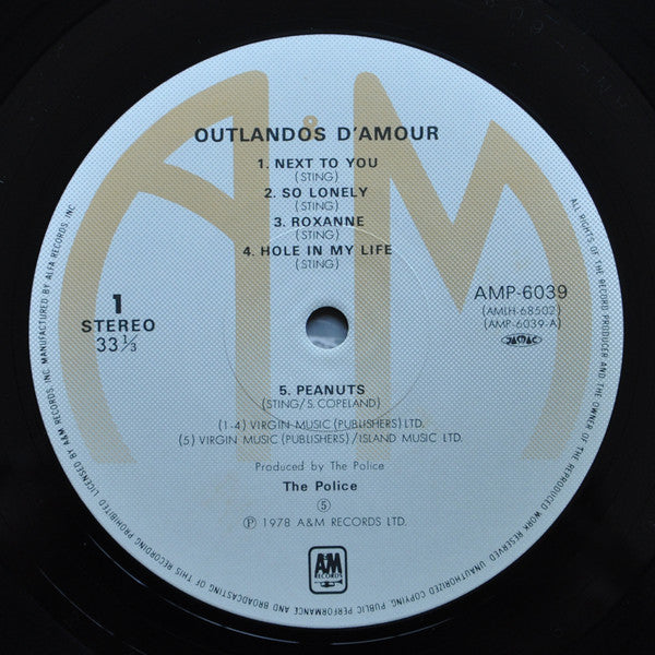 The Police - Outlandos D'Amour (LP, Album, Red)