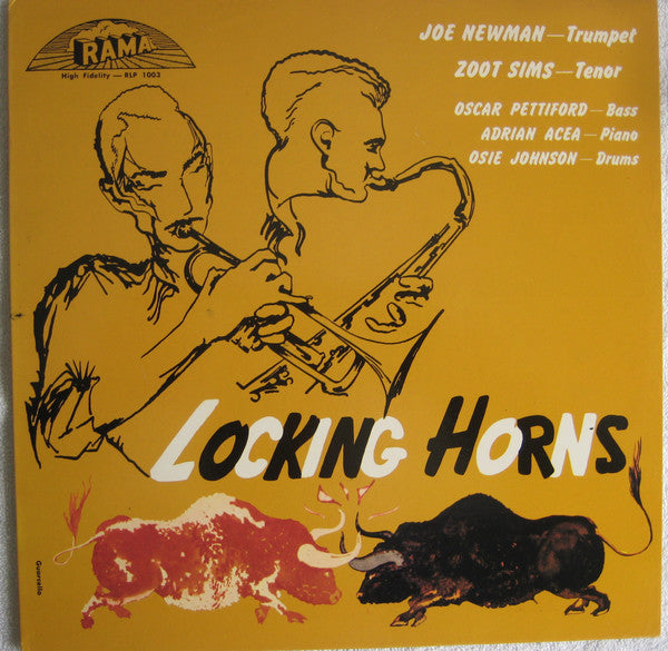 Joe Newman And Zoot Sims - Locking Horns (LP, Album, RE)