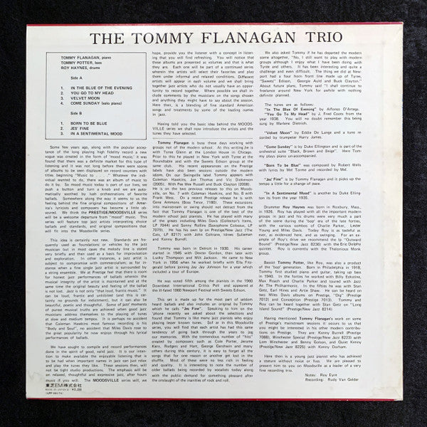 The Tommy Flanagan Trio* - The Tommy Flanagan Trio (LP, Album, RE)