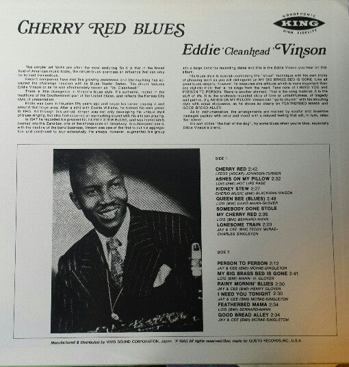 Eddie Vinson* - Cherry Red Blues (LP, Comp, RE)