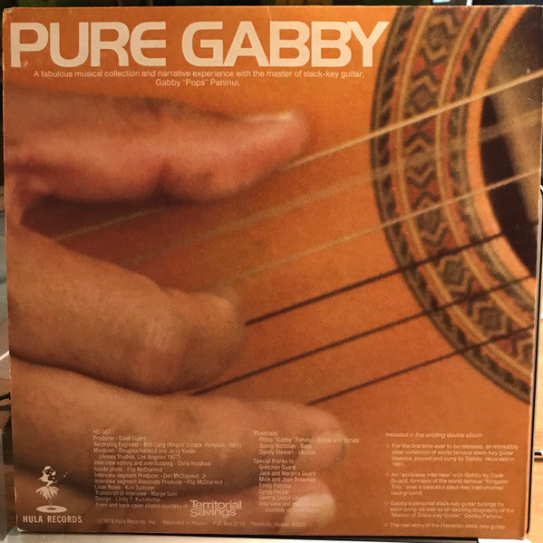 Gabby Pahinui - Pure Gabby (2xLP, Album, Gat)