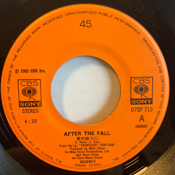 Journey - After The Fall (7"", Single)