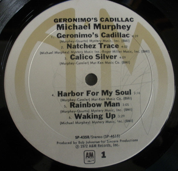 Michael Murphey* - Geronimo's Cadillac (LP, Album, RP, Mon)