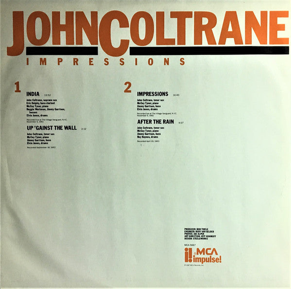 John Coltrane - Impressions (LP, Album, RE, RM)