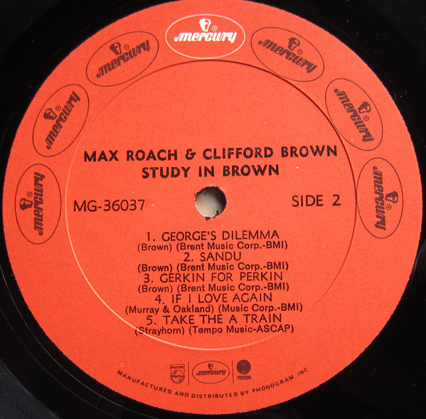 Clifford Brown And Max Roach - Study In Brown (LP, Album, Mono, RE)