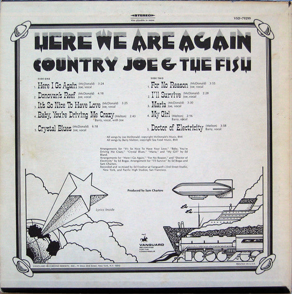 Country Joe & The Fish* - Here We Are Again (LP, Album)