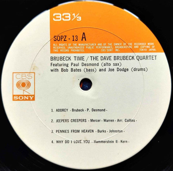 The Dave Brubeck Quartet - Brubeck Time (LP, Album)