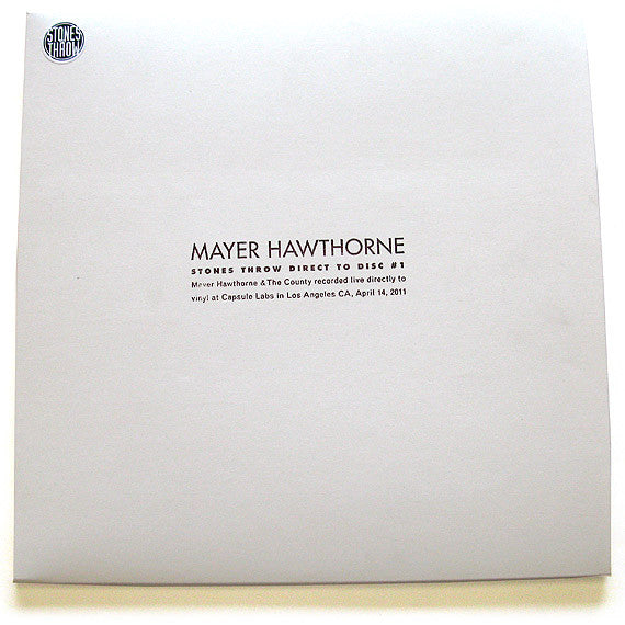Mayer Hawthorne - Stones Throw Direct To Disc #1(LP, Ltd + LP, S/Si...