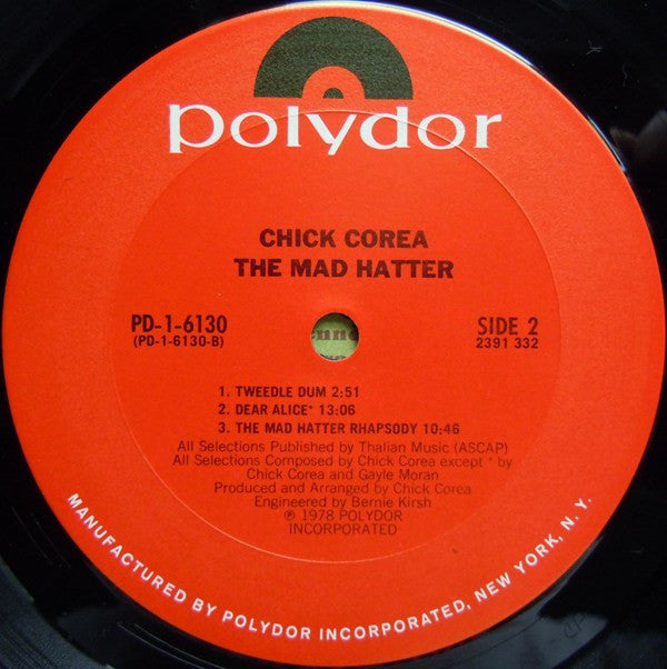 Chick Corea - The Mad Hatter (LP, Album)