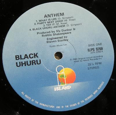 Black Uhuru - Anthem (LP, Album)