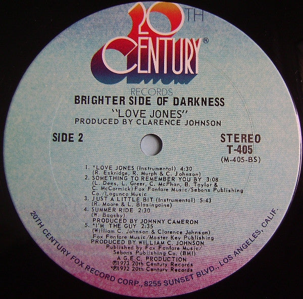 Brighter Side Of Darkness - Love Jones (LP, Album, Pit)