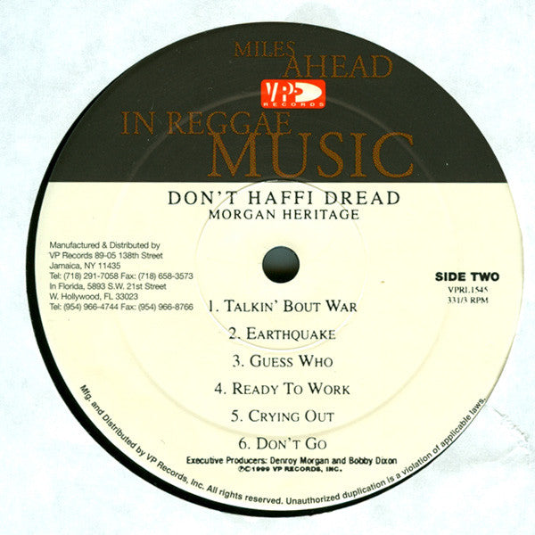 Morgan Heritage - Don't Haffi Dread (LP, Album)